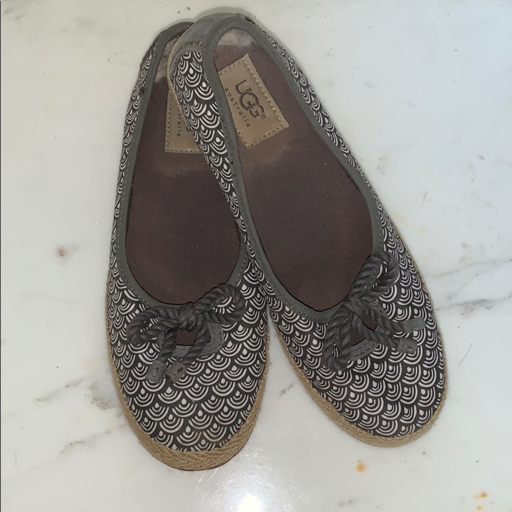 UGG flats with bows
